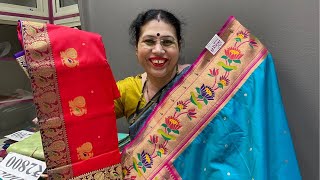 Peshwai Paithani and Soft silk Paithani collection | Kasturi Paithanj live