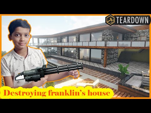 Destroying franklin's house in Teardown!!! #Teardown #Franklin'sHouse