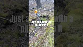 🤯Mysterious pits in the Montana woods! #Nature #mining #history #historyfacts #silver