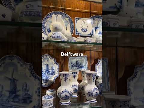 Amsterdam’s famous souvenirs, the Delft blue pottery