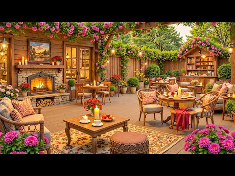 Happy Spring Morning with Jazz Music ☕ Relaxing Jazz Coffee Shop Ambience for Focus & Work