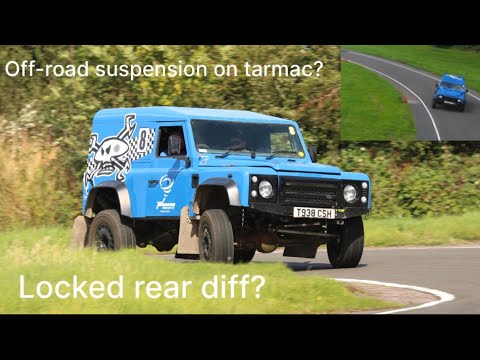 A lap round Curborough Sprint course in this 250bhp TD5 Defender GM90