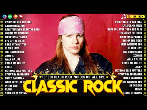 Best Classic Rock Songs 70s 80s 90s🔥ACDC, U2, Guns N Roses, Metallica, Aerosmith, Bon Jovi, Queen