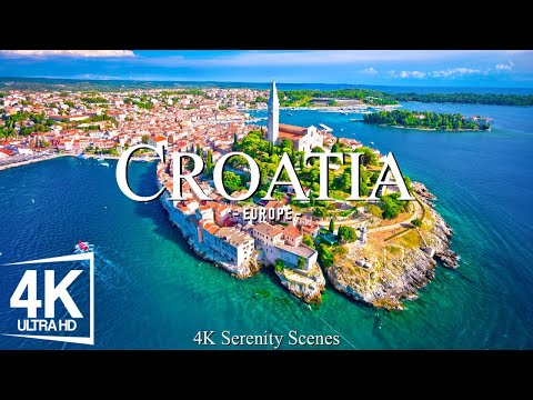 CROATIA 4K • Discover Medieval Towns, Coastal Beauty & Relaxing Piano Music | 4K Video Ultra HD