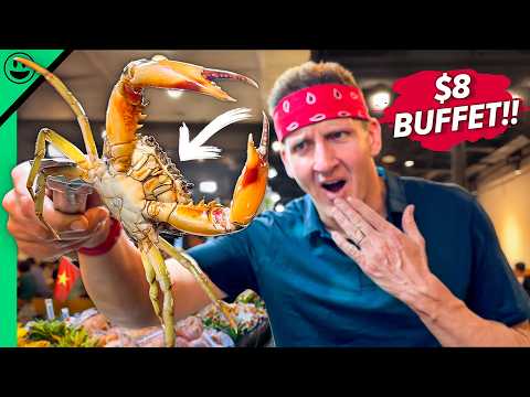 Vietnam's $8 LIVE Seafood Buffet!! Catch Your Dinner!!