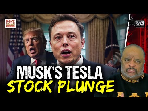 Elon’s Tesla STOCK PLUMMETS so Trump turns the White House into a car lot