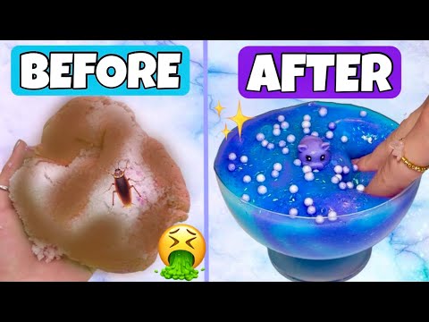 Fixing My OLDEST and WORST Slimes! 😱🤮 *Slime Makeovers*