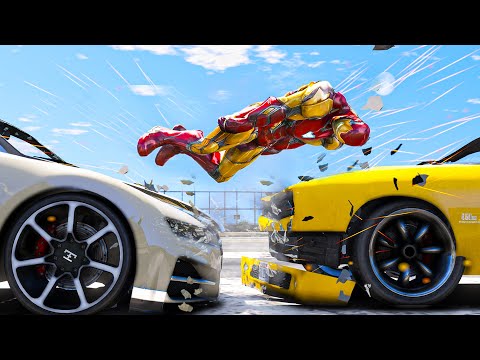 GTA 5 Ironman No Seatbelt Car Crashes - 30 Minutes of the Best Ragdolls Compilation #7