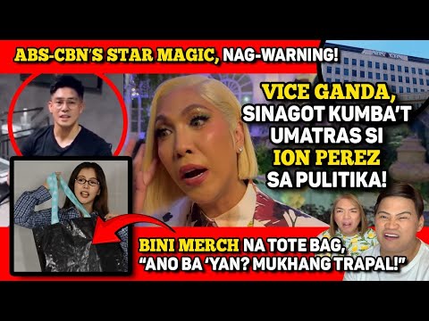 VICE GANDA, MAY SAGOT SA PAG-ATRAS NI ION PEREZ! 🔴 BINI TOTE BAG, INOKRAY!🔴JOSHUA GARCIA, NAG-ENJOY?