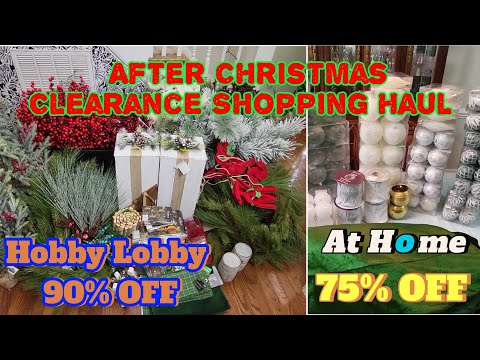 MASSIVE AFTER CHRISTMAS CLEARANCE SHOPPING HAUL AT HOBBY LOBBY AND AT HOME #juvilee2575