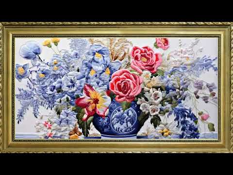 TEXTURED SPRING FLORALS FREE TV ART WALLPAPER SCREENSAVER BACKGROUND VINTAGE FRAMED SAMSUNG TV ART