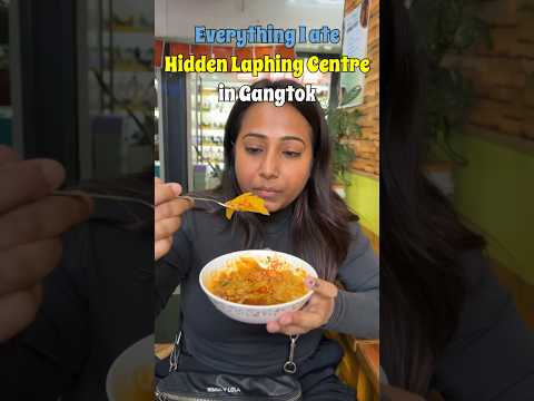 Everything I ate Hidden Laphing Shop in Gangtok🙈 #foodshorts #sikkimfood #foodreview