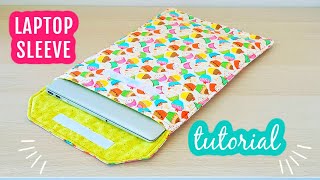 DIY Laptop Sleeve Tutorial #laptopsleeve #laptopcover