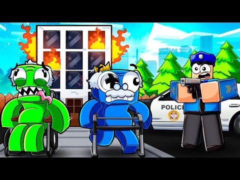 OLD RAINBOW FRIENDS in Nursing Home Escape! (Blue GRANDPA)