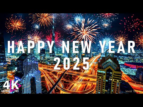 Happy New Year 2025 🎉 Best New Year Music 2025 🎶 Beautiful New Year's Fireworks