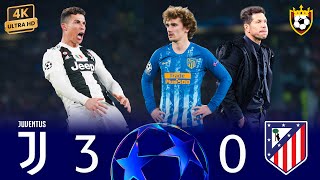 Ronaldo takes revenge on Simeone with a historic hat-trick 🥶 ❯ Juventus (3-0) Atlético Madrid ● 4K 🎬