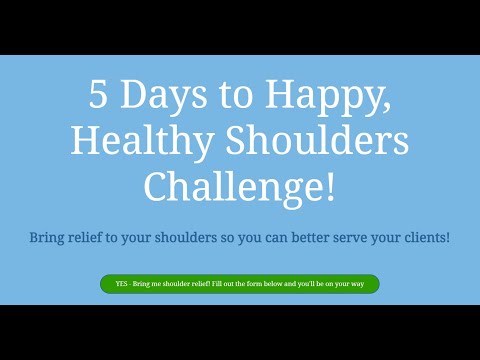 5 Days to Happy, Healthy Shoulder Challenge!