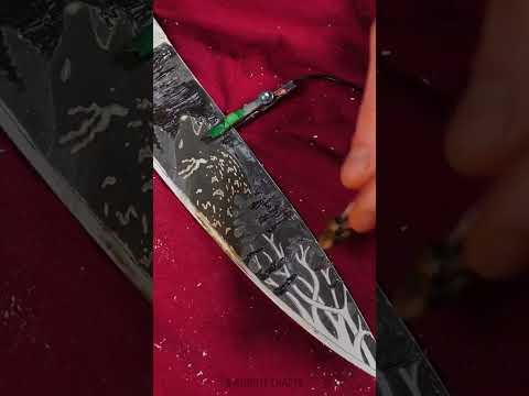 Turning knife into art - Cool drawing technique