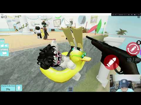 Ethan's Epic Adventure: Playing Sharkbite in Roblox!