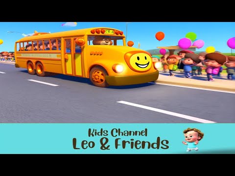 🎶 The Wheels on the Bus Go Round and Round – Fun Kids Nursery Rhyme! 🚌✨