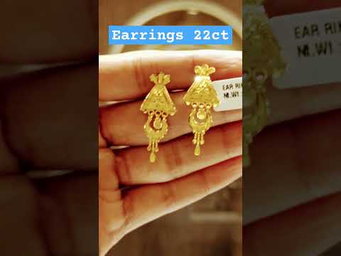 Earrings 22ct#youtubeshorts #goldjewellerydesigns #jewellery #jewellery #gold #goldjewelry