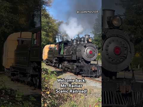 Steam Train Returns to Operation! #oldtrains #travel #pnw #history # #railway #train