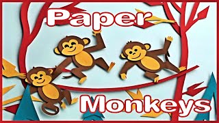 Paper Monkeys - Music Video for preschool kids #kidsmusicvideo #kidsvideosong #musicforkids