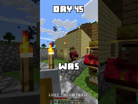 100 Days - [Minecraft Shorts] - Day 45 #minecraft #100days