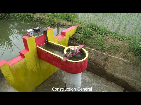 Build mini hydroelectricity with powerful suction turbine | Free clean energy