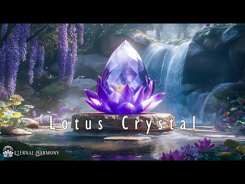 Lotus Crystal - 963Hz Vibration For Cleansing & Balancing Crown Chakra Energy - Reiki Healing Mus...