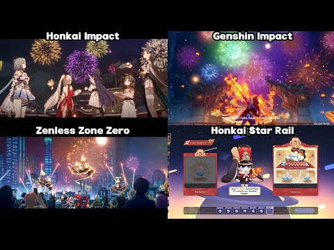 Hoyo New Years Celebration in Games | Honkai Impact, Genshin Impact, Honkai Star Rail, Zenless Zone