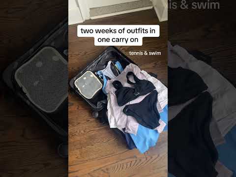 pack with me: two weeks of outfits in one carry on