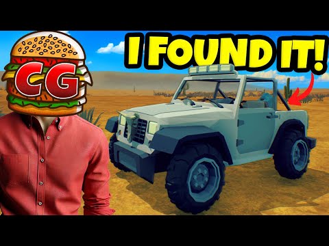 I Found The Jeep in This Road Trip Car Survival Game! (Under The Sand)