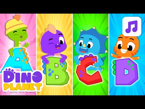 ABC Song 👓🇦 🇧 🇨 | Phonics song for children | Dino Cartoon Class