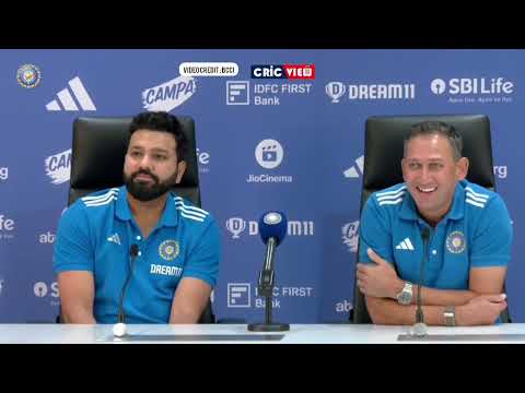 Rohit Sharma and Ajit Agarkar press conference