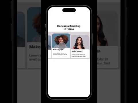 Horizontal Scrolling Figma Tutorial #figma #shorts #design