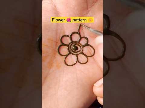 simple flower 🌺 mehandi pattern 🌼।।#hennapattern#shortsvideo #flowerpattern#sorts #shorts #trending