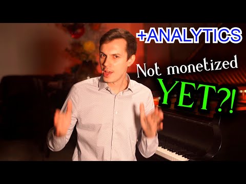 How I monetized my PIANO channel + YouTube ANALYTICS