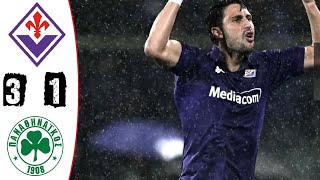 Fiorentina vs Panathinaikos 3-1 Hightlights | UEFA Conference League - 2024/2025