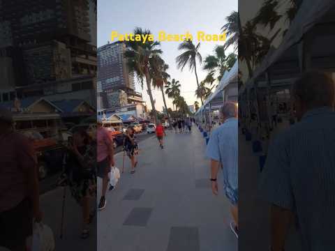 Pattaya Beach Road Before New year Holidays #pattaya2024 #pattayabeachroad #pattayabeach