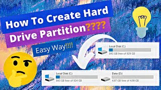 How to Create Hard Drive Partition | Krishna Bohare