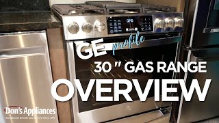 GE Profile 30" Stainless Steel Smart Slide In Gas Convection Range | Overview (PGS930YPFS)