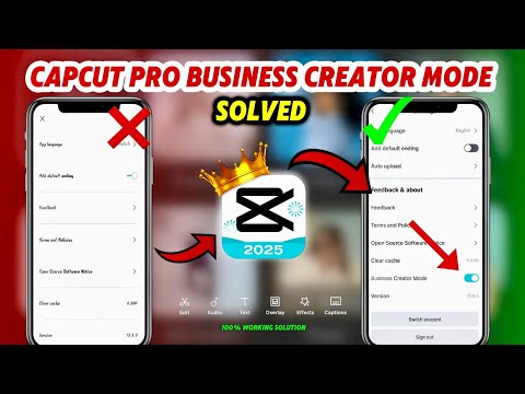 Capcut Pro Business Creator Mode Not Showing | Capcut Pro Setting Option Not Showing 2025 #capcut 🔥