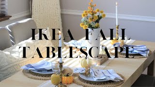 IKEA Fall Tablescape | Fall Tablescape Ideas 2020 | Thanksgiving Tablescape Ideas 2020