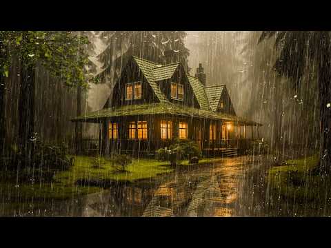 Rain Sounds for Sleeping 10 Hours | Heavy Rain All Night for Insomnia Relief, Relaxing & Studying