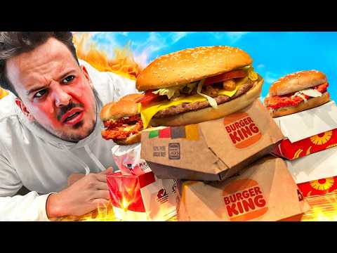 Eating the SPICIEST FOOD From Every Fast Food Restuarant!