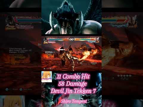 Tekken 7 Devil Jin 11 Hit Combo 58 damage recommended by my friend #tekken7 #deviljincombo