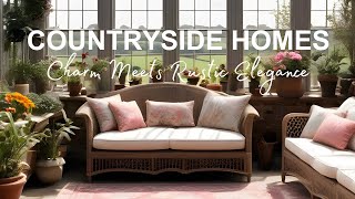 A Tour of English Style Countryside Cottages || Country Home Inspiration Rustic Charm Meets Elegance