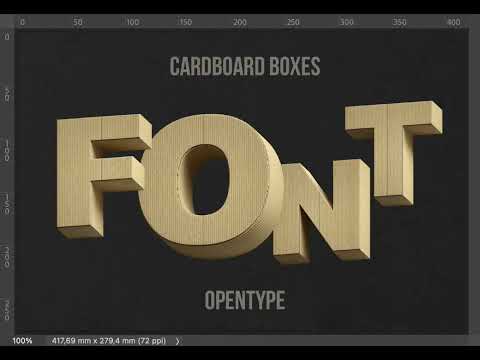 Cardboard Boxes Font