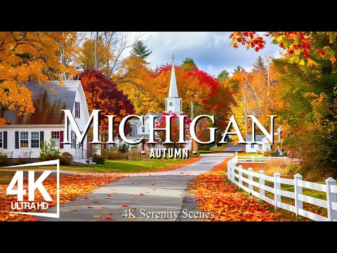 Michigan 4K - Great Lakes, Stunning Shorelines & Calming Piano Music